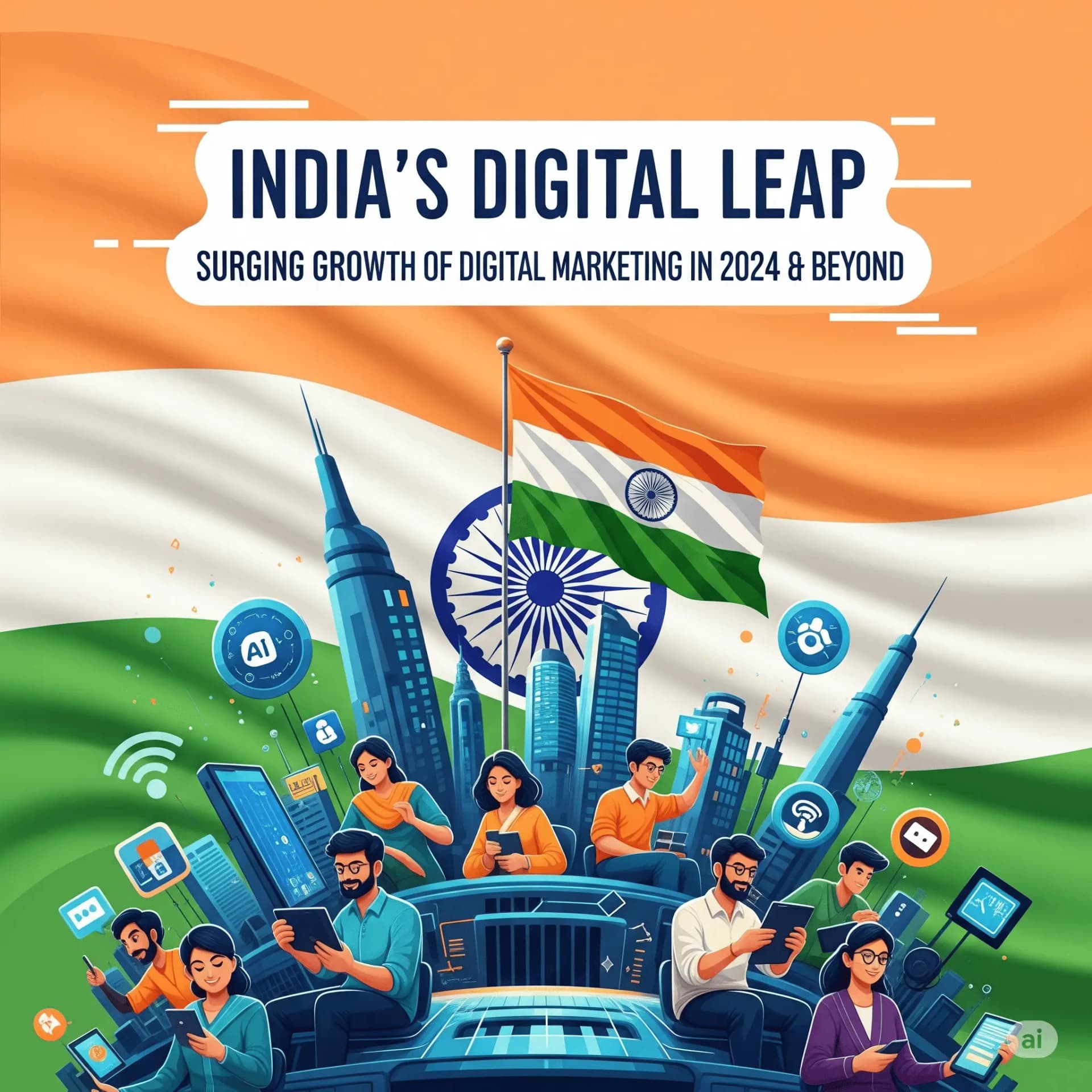 India’s Digital Leap: Surging Growth of Digital Marketing in 2024 & Beyond